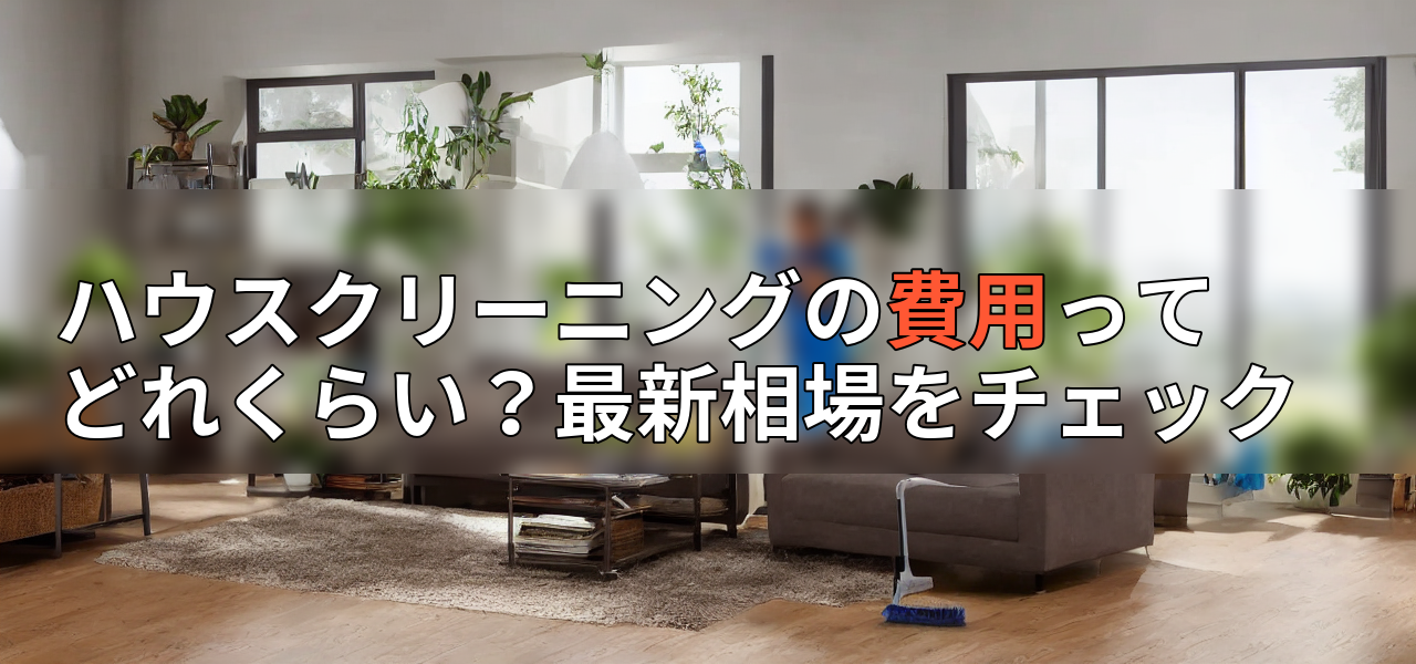 ハウスクリーニングの費用ってどれくらい?最新相場をチェックの画像