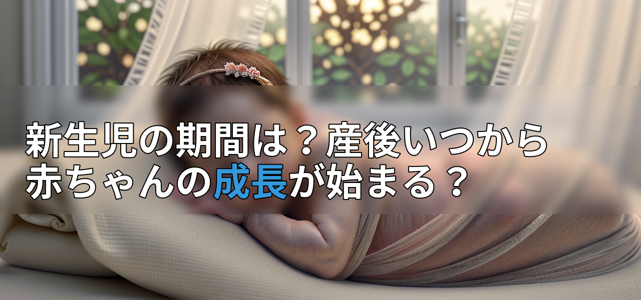新生児の期間は?産後いつから赤ちゃんの成長が始まる?の画像