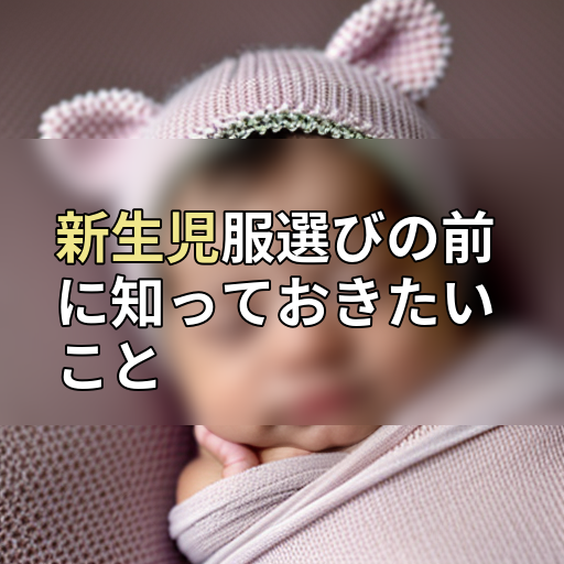 新生児服選びの前に知っておきたいことの画像