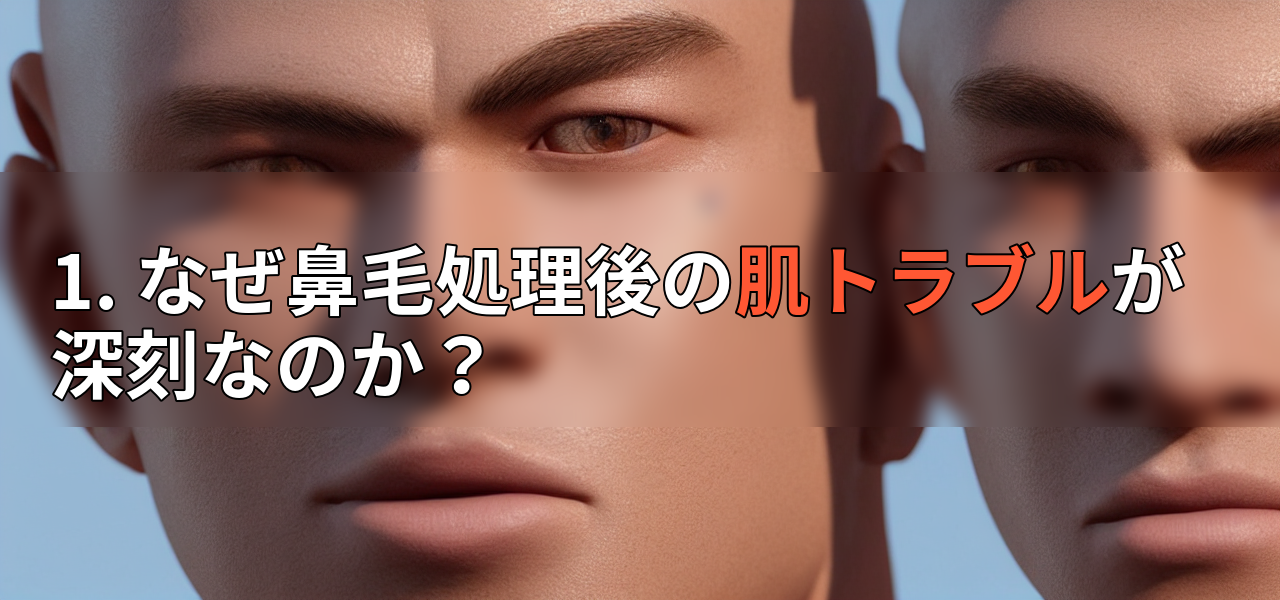 1. なぜ鼻毛処理後の肌トラブルが深刻なのか?の画像