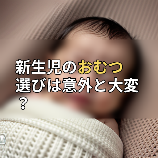 新生児のおむつ選びは意外と大変?の画像
