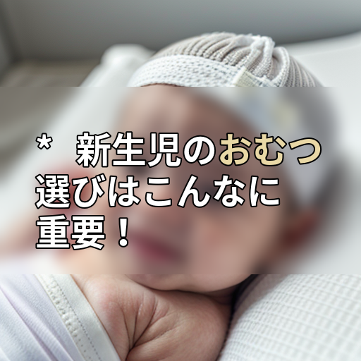 * 新生児のおむつ選びはこんなに重要!の画像
