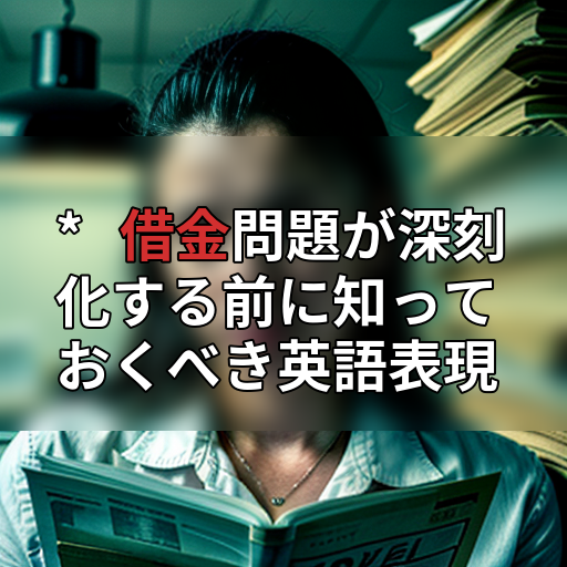 *   借金問題が深刻化する前に知っておくべき英語表現の画像