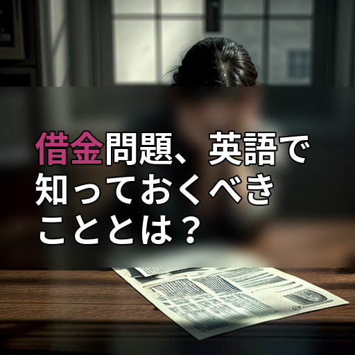 借金問題、英語で知っておくべきこととは?の画像