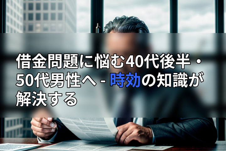 借金問題に悩む40代後半・50代男性へ - 時効の知識が解決するの画像