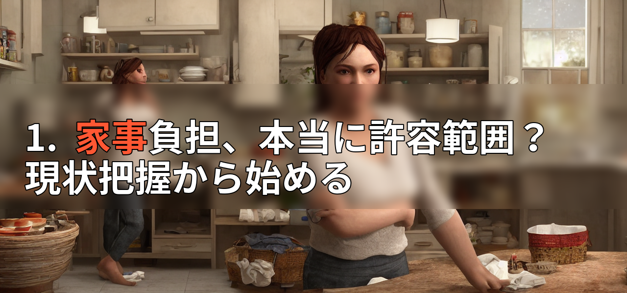 1.  家事負担、本当に許容範囲？現状把握から始めるの画像
