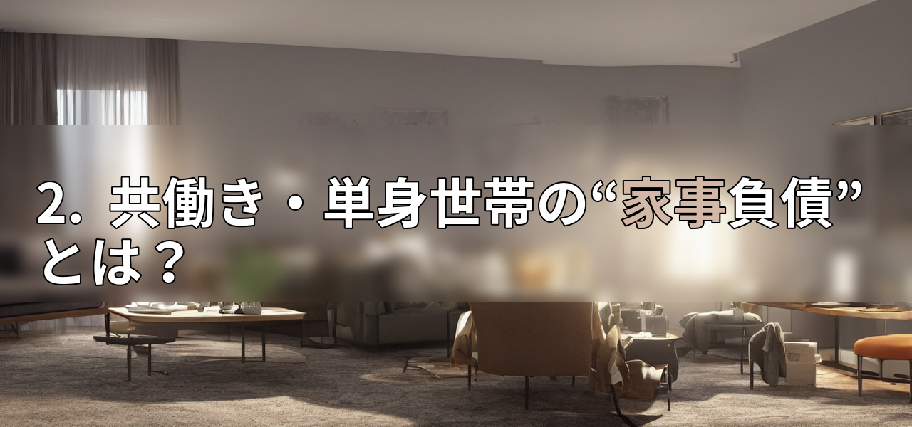 2. 共働き・単身世帯の“家事負債”とは?の画像