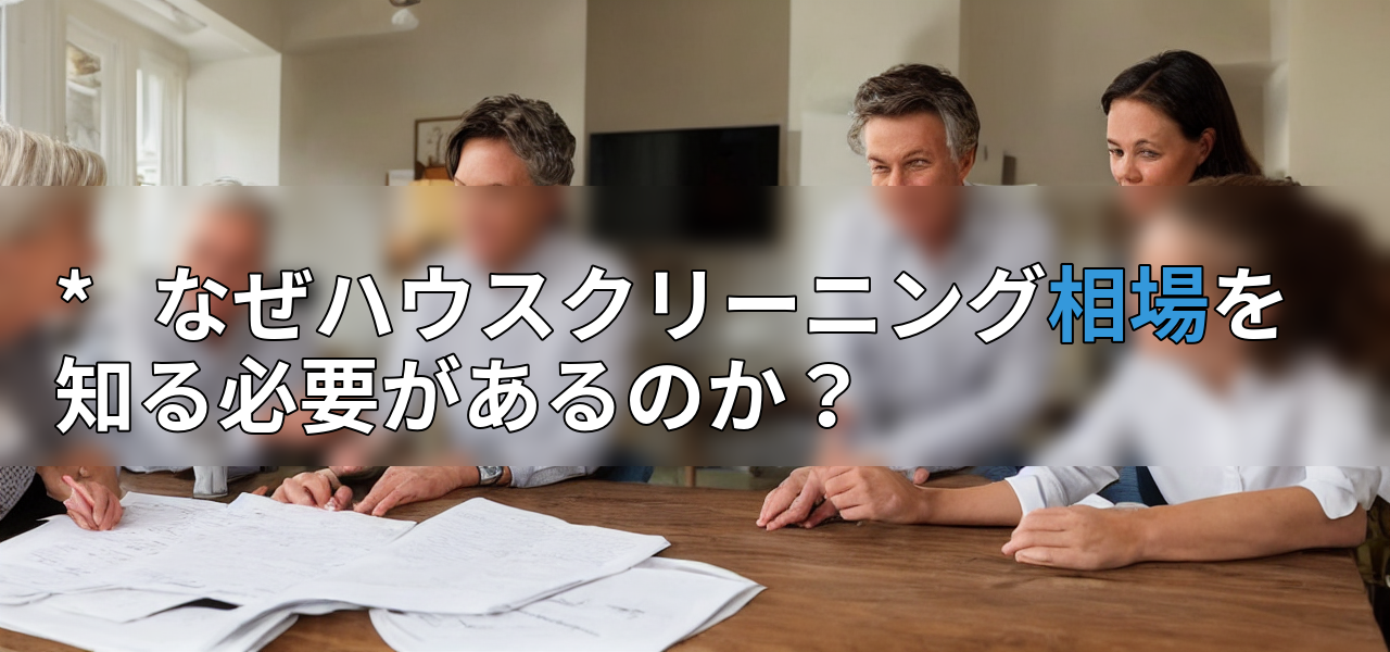* なぜハウスクリーニング相場を知る必要があるのか?の画像