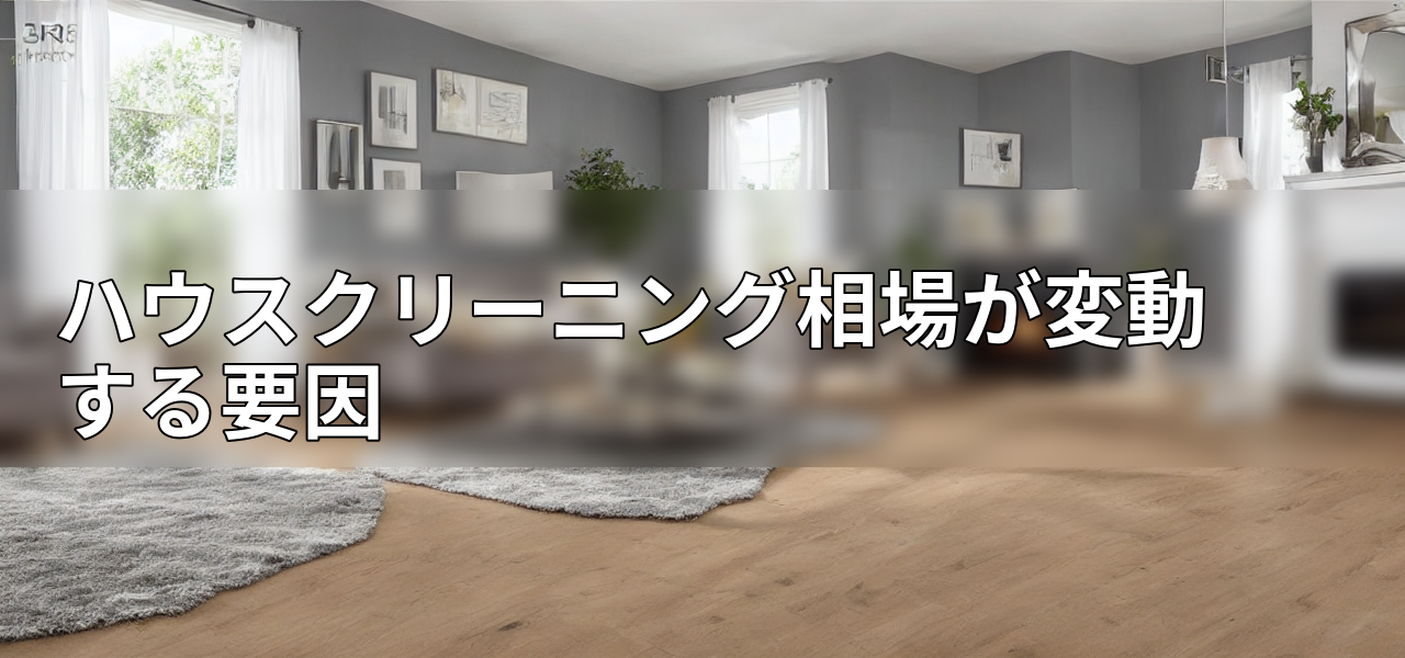 ハウスクリーニング相場が変動する要因の画像