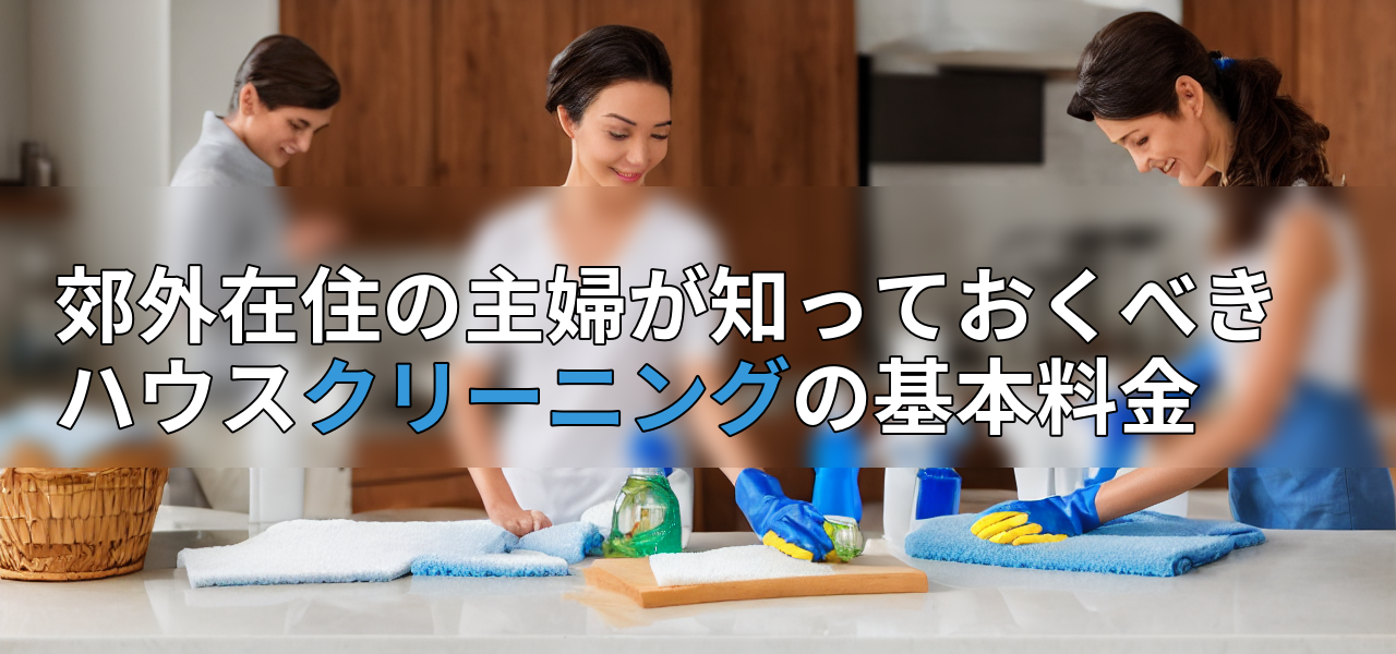 郊外在住の主婦が知っておくべきハウスクリーニングの基本料金の画像