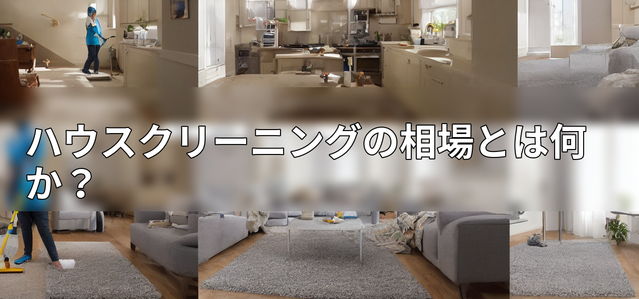 ハウスクリーニングの相場とは何か?の画像