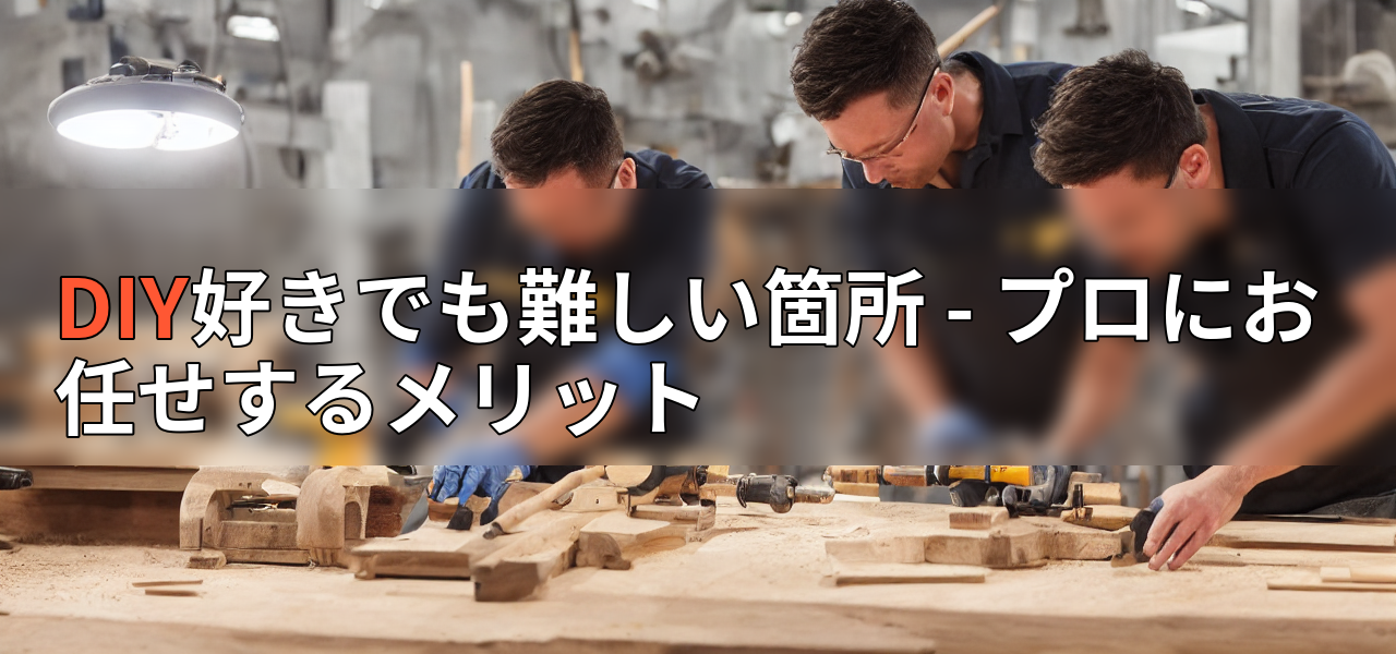 DIY好きでも難しい箇所 - プロにお任せするメリットの画像