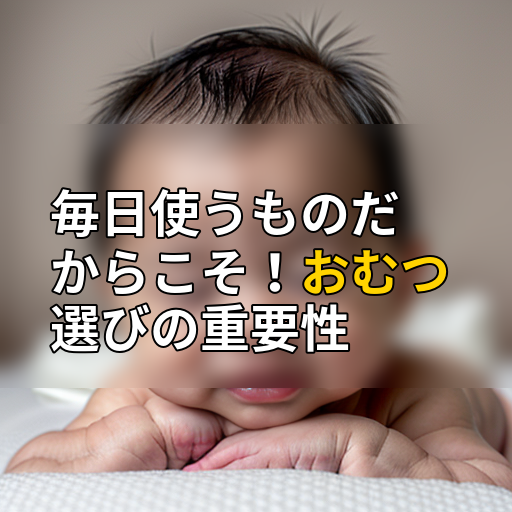 毎日使うものだからこそ!おむつ選びの重要性の画像