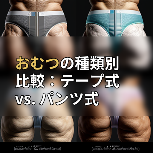 おむつの種類別比較:テープ式 vs. パンツ式の画像