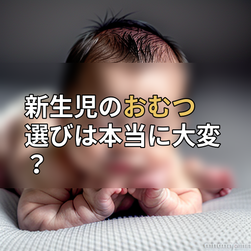 新生児のおむつ選びは本当に大変?の画像