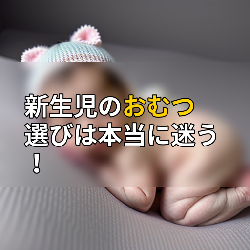 新生児のおむつ選びは本当に迷う!の画像