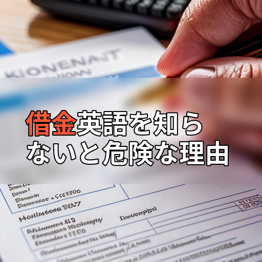 借金英語を知らないと危険な理由の画像