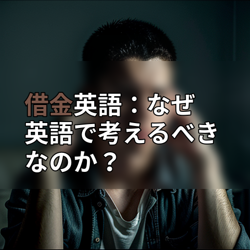 借金英語:なぜ英語で考えるべきなのか?の画像