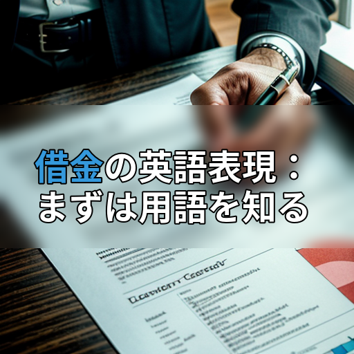 借金の英語表現:まずは用語を知るの画像