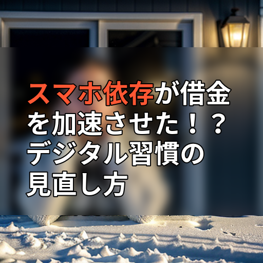 スマホ依存が借金を加速させた!?デジタル習慣の見直し方の画像