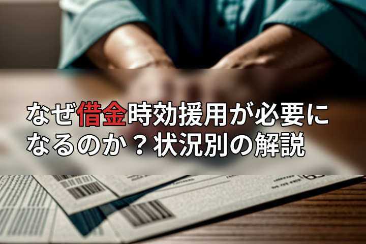 なぜ借金時効援用が必要になるのか?状況別の解説の画像