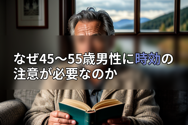 なぜ45~55歳男性に時効の注意が必要なのかの画像