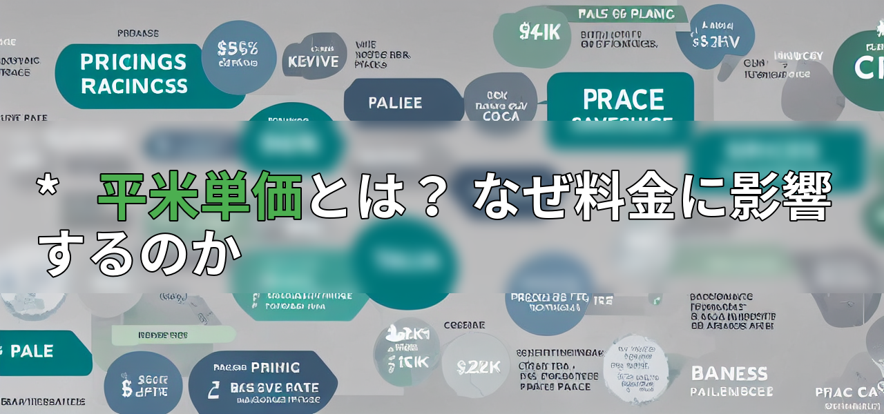 * 平米単価とは? なぜ料金に影響するのかの画像