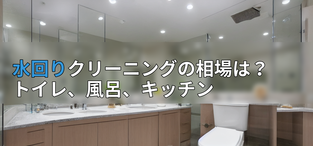 水回りクリーニングの相場は?トイレ、風呂、キッチンの画像