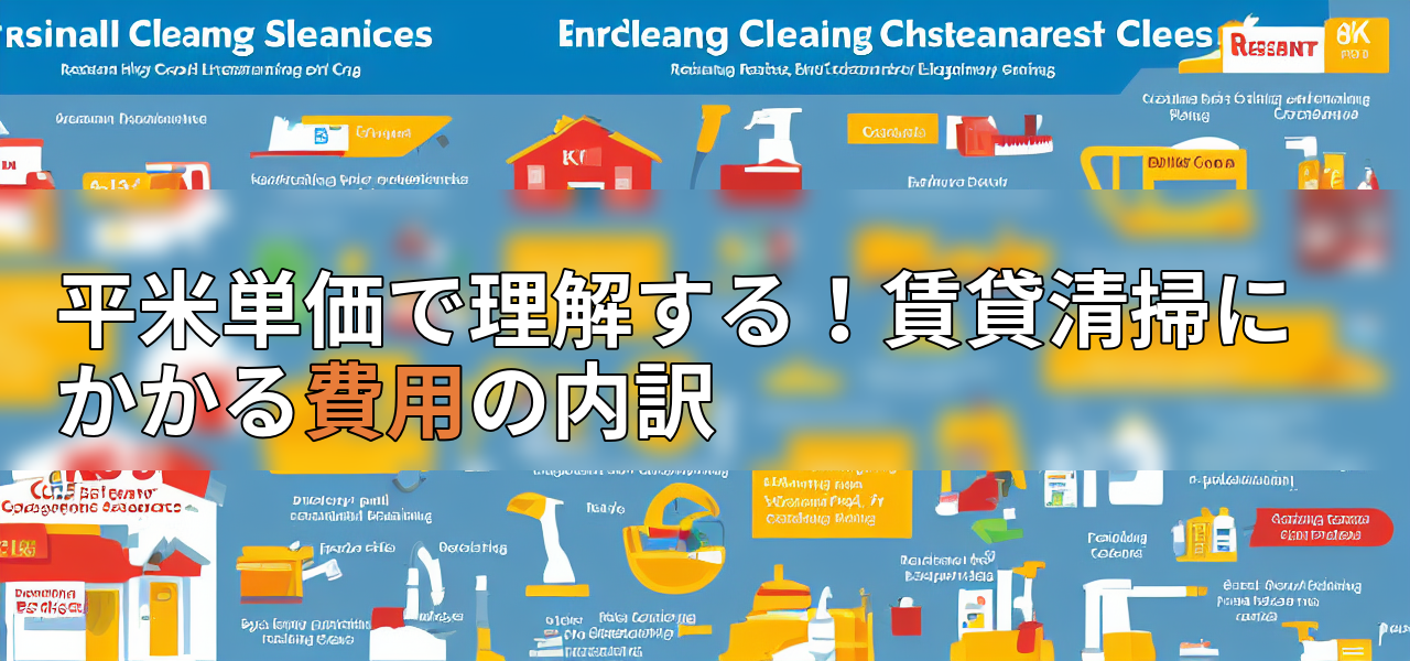 平米単価で理解する!賃貸清掃にかかる費用の内訳の画像