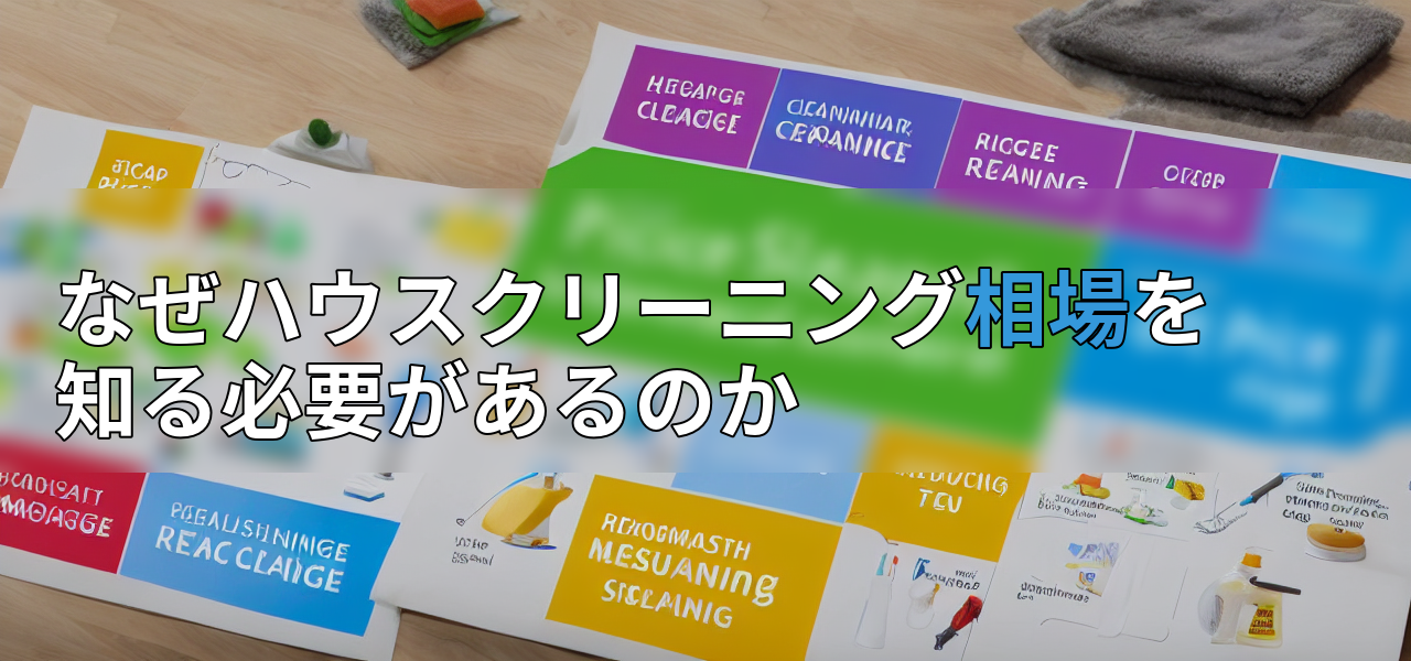 なぜハウスクリーニング相場を知る必要があるのかの画像