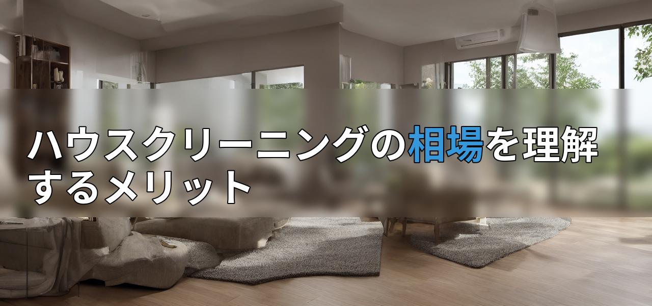 ハウスクリーニングの相場を理解するメリットの画像