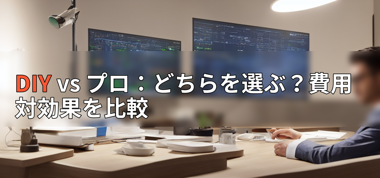 DIY vs プロ:どちらを選ぶ?費用対効果を比較の画像
