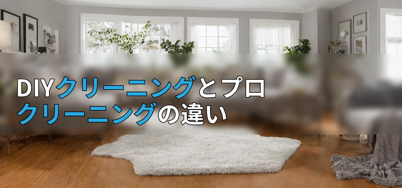 DIYクリーニングとプロクリーニングの違いの画像