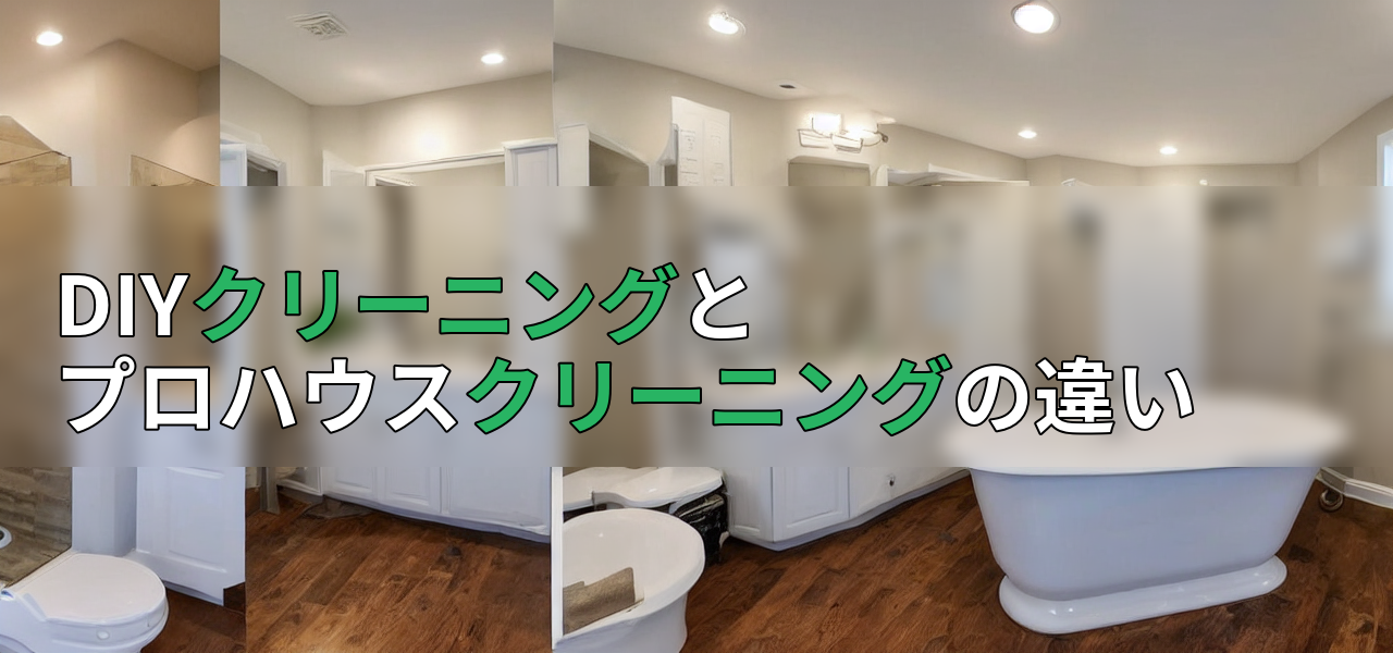 DIYクリーニングとプロハウスクリーニングの違いの画像