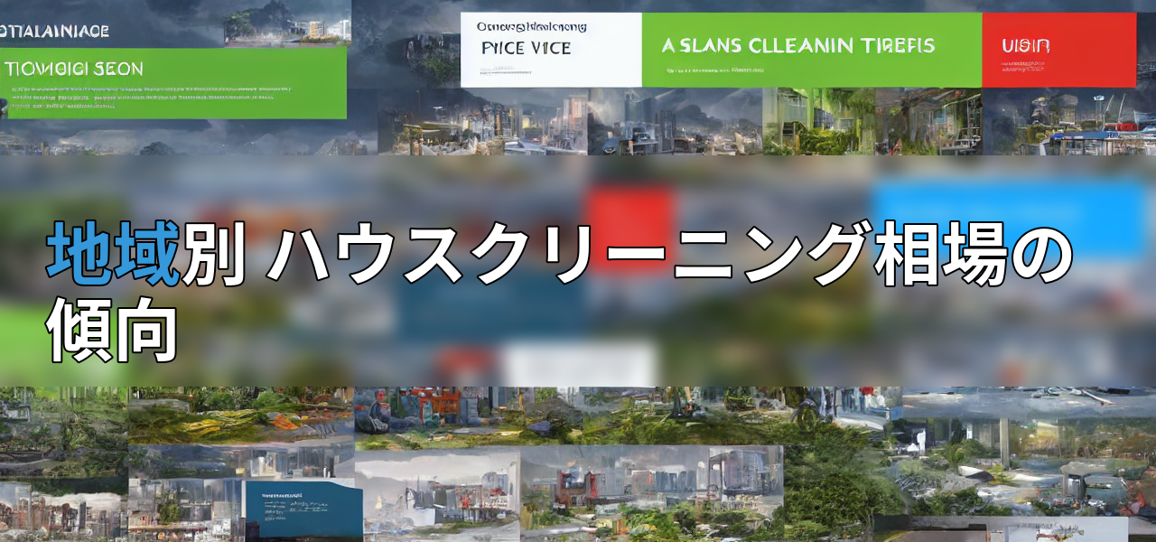 地域別 ハウスクリーニング相場の傾向の画像
