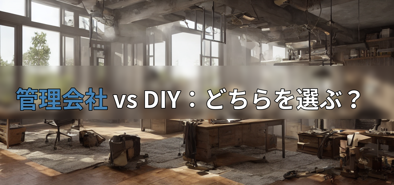 管理会社 vs DIY:どちらを選ぶ?の画像
