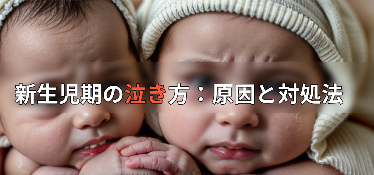 新生児期の泣き方:原因と対処法の画像