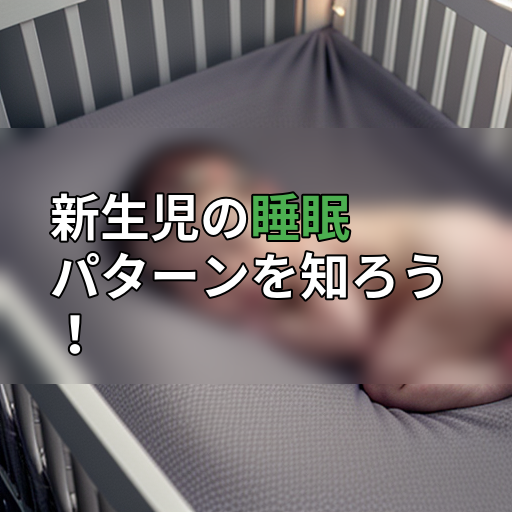 新生児の睡眠パターンを知ろう!の画像