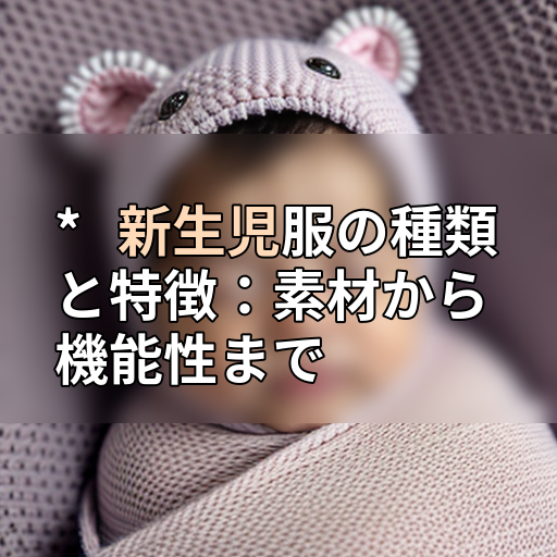 *   新生児服の種類と特徴：素材から機能性までの画像