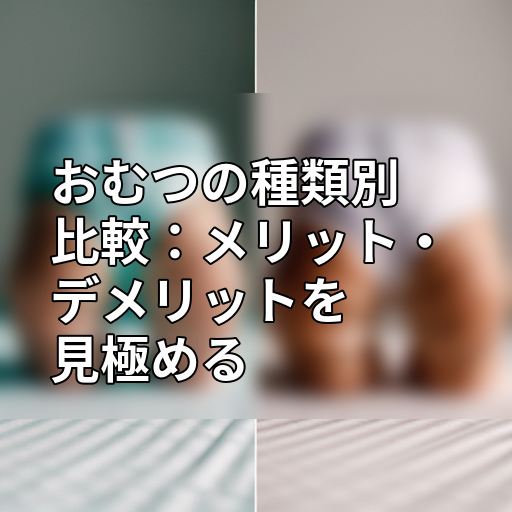 おむつの種類別比較:メリット・デメリットを見極めるの画像