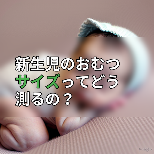 新生児のおむつサイズってどう測るの?の画像