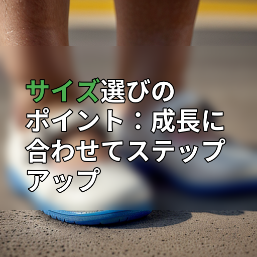 サイズ選びのポイント：成長に合わせてステップアップの画像