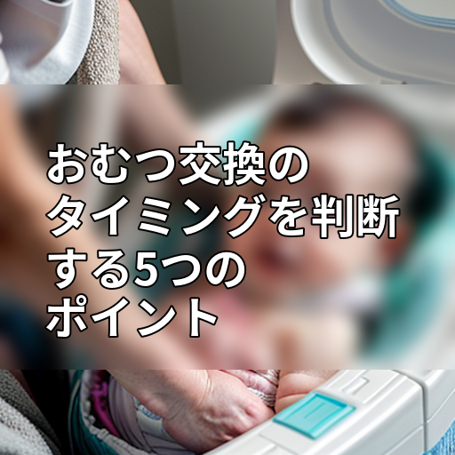 おむつ交換のタイミングを判断する5つのポイントの画像