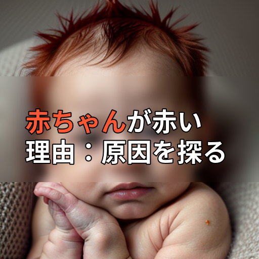 赤ちゃんが赤い理由:原因を探るの画像