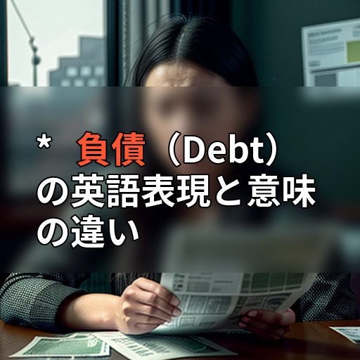 * 負債(Debt)の英語表現と意味の違いの画像