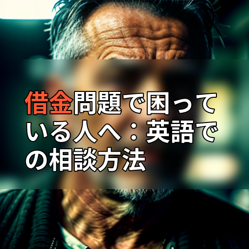借金問題で困っている人へ:英語での相談方法の画像