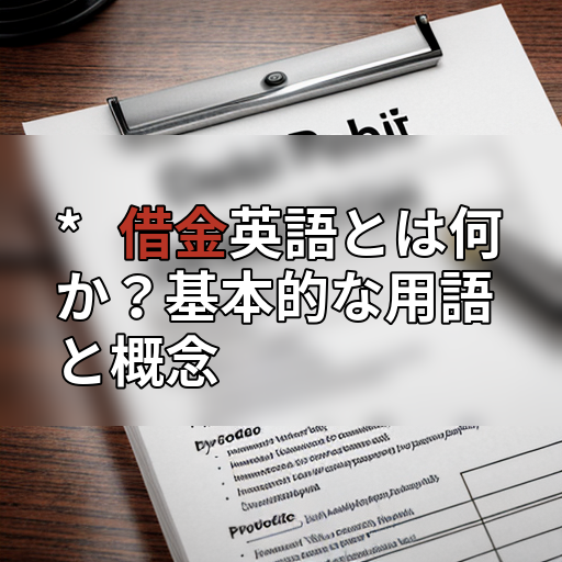 * 借金英語とは何か?基本的な用語と概念の画像