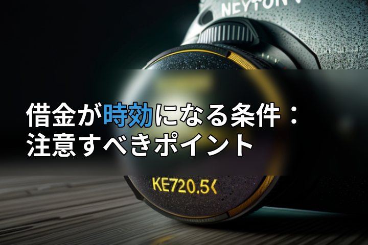 借金が時効になる条件:注意すべきポイントの画像
