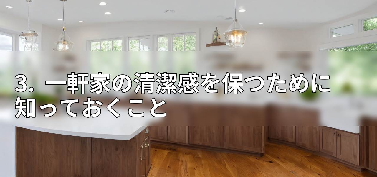 3. 一軒家の清潔感を保つために知っておくことの画像