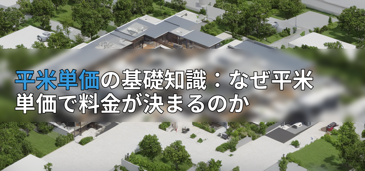 平米単価の基礎知識:なぜ平米単価で料金が決まるのかの画像